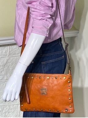 Pratesi Firenze Leather Convertible Shoulder / Clutch Bag